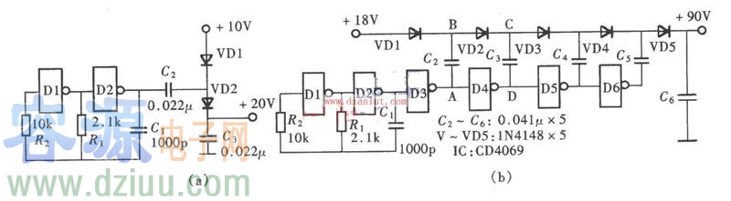 CD4069���������Դ�·